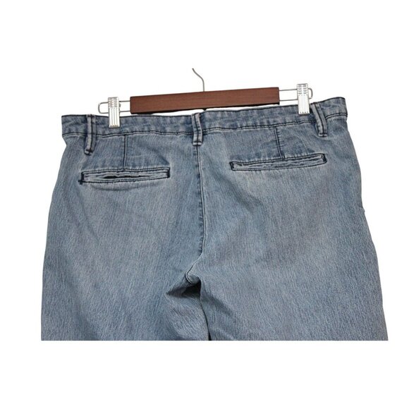 Vintage Y2K No Boundaries Jeans Size 15 Wide Leg Mid Rise Light Wash Denim - Picture 8 of 11